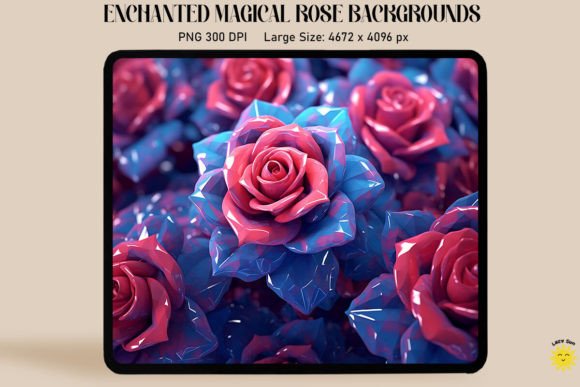 3D Crystal Roses Pattern Backgrounds: A Guide for Creatives