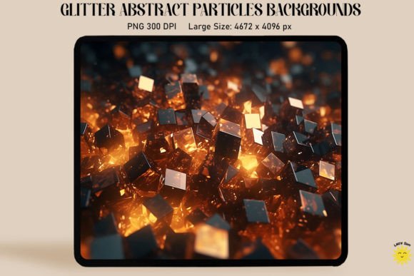 Abstract Brown Particles Backgrounds: A Warm, Shimmering Design Asset