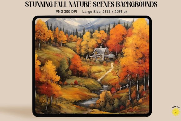 Capturing Autumn's Serenity: Tranquil Fall Forest Scenes Backgrounds