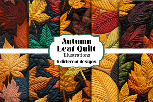 Crafting with Quilted Autumn Leaf Backgrounds