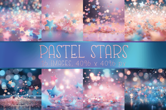 Designing with Dreamy Layers: Pastel and Bokeh Star Backgrounds
