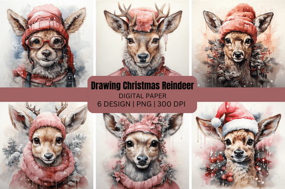 Drawing Christmas Reindeer Backgrounds: A Designer's Holiday Toolkit