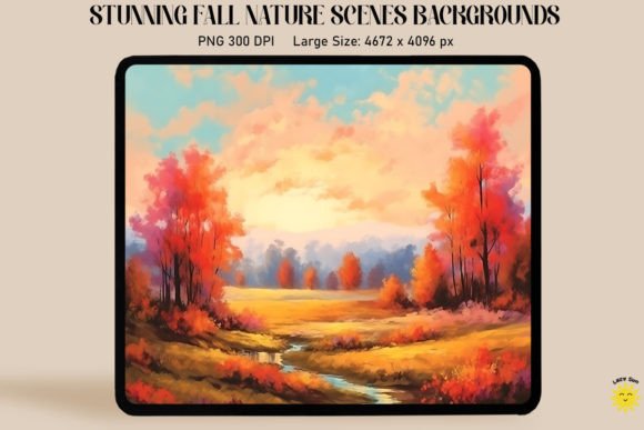 Gentle Fall Landscape Backgrounds: The Ultimate Autumn Design Asset
