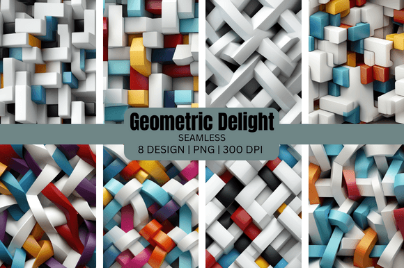 Geometric Delight Seamless Backgrounds: Your Next Design Essential