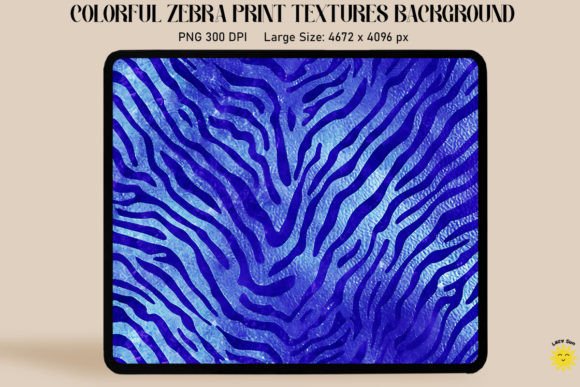 Glitter Indigo Zebra Print Backgrounds: A Bold Design Asset