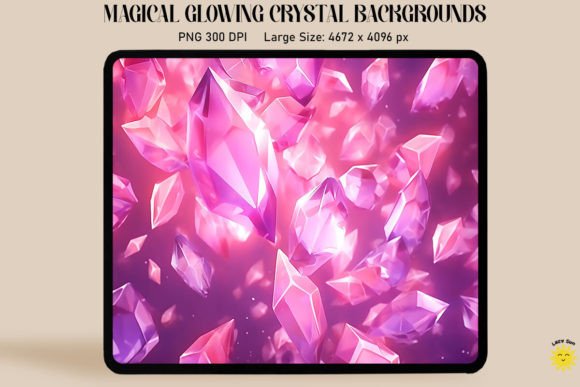 Magical Glowing Pink Crystal Backgrounds: Design Guide