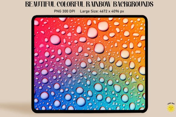 Rainbow Gradient and Drops Backgrounds: A Burst of Color for Your Creative Projects