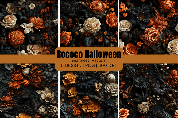 Rococo Halloween Seamless Backgrounds: A Designer's Guide
