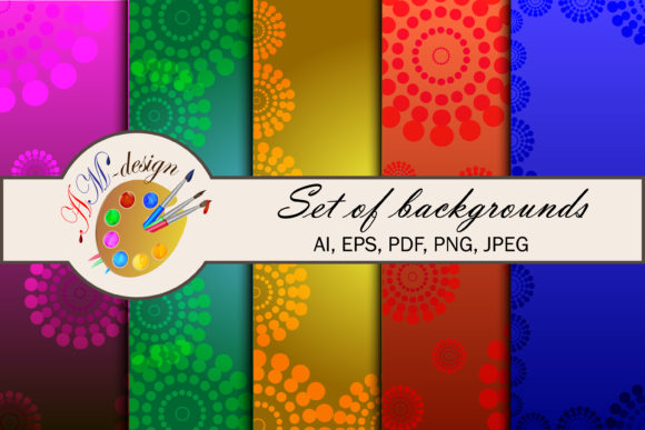 Set of Backgrounds: Vector Assets for Modern Design Projects