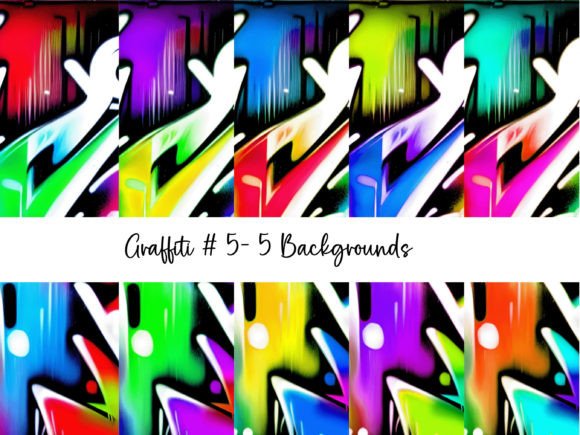 Vibrant Graffiti Backgrounds #5 for Creative Projects